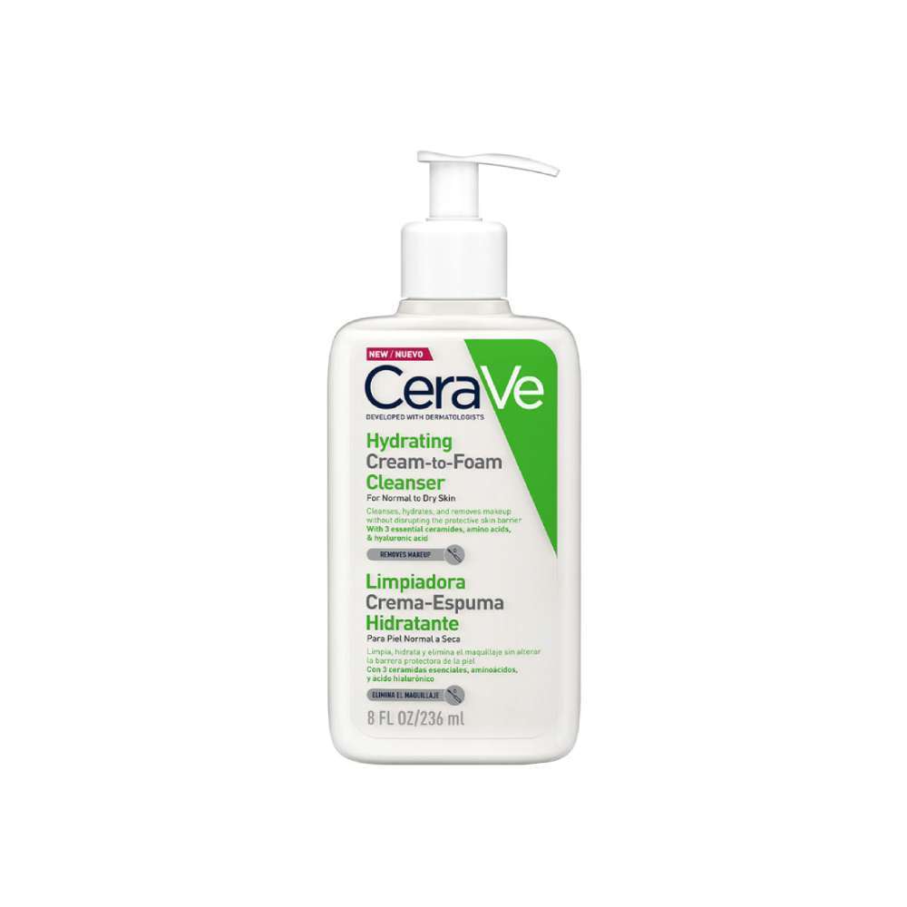 CERAVE Limpiadora Crema - Espuma Hidratante x236 ml